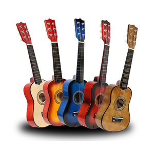 Đồ chơi trẻ em 21 inch màu gỗ Guitar sáu dây đàn guitar nhỏ Ukelele - Product Image 1