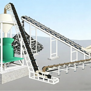 Nastro Trasportatore ad Ampio Angolo di Inclinazione per il Trasporto di Fertilizzanti, Cereali e Pellet - Product Image 1