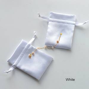 Custom LOGO Small Storage Pouch Jewelry Packaging <b>Bag</b> <b>Mini</b> Satin Drawstring for Dust Pouch - Product Image 2
