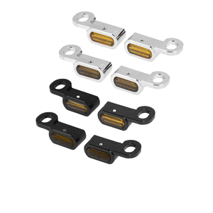 Mini-feux de moto, clignotants LED, adaptés aux accessoires de modification des clignotants Harley Glide et Softail - Product Image 1