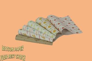 Custom Logo Printed Food Grade Reusable Waterproof Moisture Proof <b>Biodegradable</b> Recycled PE Coated Parchment <b>Paper</b> Sandwich - Product Image 6