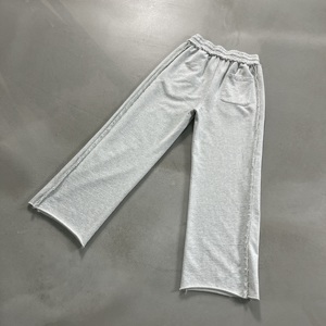 <span class=keywords><strong>Pantaloni</strong></span> Sportivi Oversize in Felpa di Cotone 100% Stile Streetwear, con Bordi Grezzi, Produzione all'Ingrosso - Product Image 4