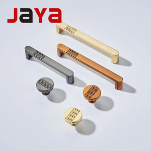 Jaya New Trung Quốc Phong Cách Kẽm Hợp Kim Tủ Quần Áo Tay Nắm Cửa Vàng Tủ Dài Xử Lý Cửa Núm Ngăn Kéo Bắc Âu Đồ Nội Thất Xử Lý - Product Image 1