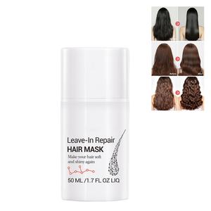 Vente en gros de crème capillaire biologique 50 ml à l'huile d'argan, masque capillaire réparateur sans rinçage, rend les cheveux doux et brillants à nouveau - Product Image 1