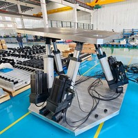 Plateforme de mouvement à 6 degrés de liberté, hexapode Stewart, 50 kg-200 tonnes, servo électrique, plateforme de simulation dynamique à six axes, OEM personnalisé