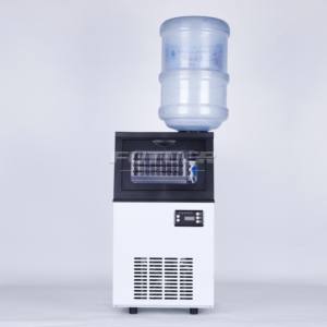Máquina de Hielo Automática Comercial de Acero Inoxidable para Mostrador, 30KG/24H, Autolimpiante, con Fuente de Alimentación para Bar en Casa - Product Image 1