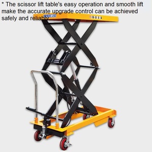 Meja Angkat Gunting Ganda Hydraulic Ulis Tiongkok Pabrikan <span class=keywords><strong>Platform</strong></span> Angkat Gunting 1100lbs 1165lbs - Product Image 2