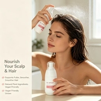 Semprotan Penumbuh Rambut Vegan Organik Keratin Biotin Private Label, Anti-Rontok, Memperkuat Akar, 2%
