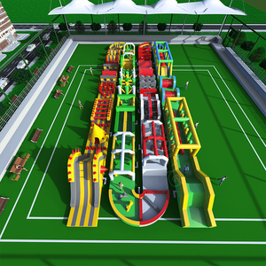 New Blessing PVC Customized Large CE Certified Inflatable Obstacle Course for Adult Competition <b>Trampoline</b> Parks 50-150 Capacity - Product Image 4