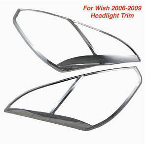 Хромированная Накладка для Toyota Wish 2003-2008 ABS хромированная Налобная фара, накладка на задние фары, зеркальные колпачки - Product Image 6