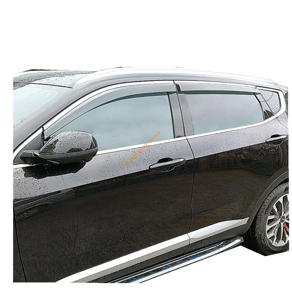 Nieuwe H6 Haval H6 2021 Accessoires Weer Schild Venster Vizieren Side Zon Rain Guard Vent Deflectors Injectie Chrome Trim