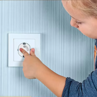 Protection de prise électrique pour bébé, norme européenne, pratique, en plastique ABS, protège-prise pour bébé, cache-prise pour chambre