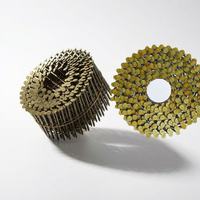 Fixations robustes en acier zingué 57 mm 64 mm pour charpentes de maisons et terrasses extérieures, clous en spirale pour toiture