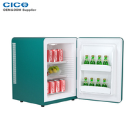 CICO Silent Mini Bar Frigo-Prix d'usine en gros Mini Table Top Porte en verre 30L Energy Drink Display Frigo réfrigérateur rétro
