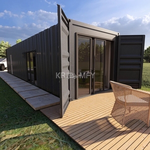 2025 40 pieds 20 pieds Maison capsule hôtel café boutique de café conteneur portable pliable abordable 5 chambres - Product Image 5