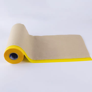 Film de masquage pré-enregistré pour peinture de voiture papier Kraft masquage Films de protection masquage automobile rouleau de papier Kraft sans résidu - Product Image 4