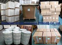 Papier d'emballage en rouleau jumbo, imprimé flexo, en aluminium laminé, enduit de PE, fabriqué en Chine