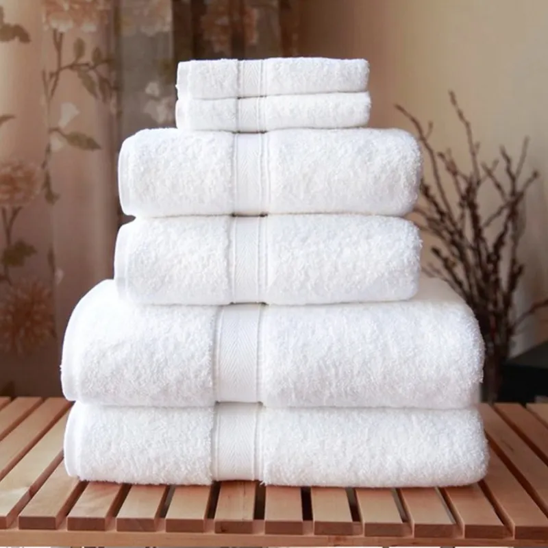 Luxury Cotton Bath Towel Face Towel White Hotel Towel