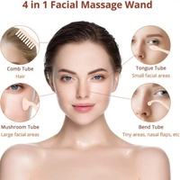 Ensemble de baguettes de thérapie faciale portables pour usage domestique, haute fréquence, soin de la peau du visage, équipement de salon de beauté, traitement de l'acné, appareil facial