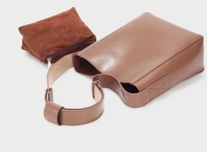 โรงงานจีนยุโรปสไตล์เห็ดเล็บสีทึบ PU Casual Tote ไหล่เดี่ยวกระเป๋าหนัง - Product Image 3