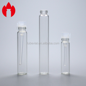 Botol kaca, 1ml 2ml 3ml botol kosong bening parfum kosmetik sampel dengan penyumbat plastik - Product Image 5