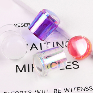 Misscheering Aurora couleur clair gelée <span class=keywords><strong>Silicone</strong></span> <span class=keywords><strong>Nail</strong></span> <span class=keywords><strong>Art</strong></span> Stamper avec strass 3.8cm ongles timbre outils d'estampage pour ongles français - Product Image 4