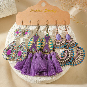 Pendientes Largos Boho para Mujer, Modernos, Hechos a Mano, Vintage, Elegantes, Bonitos, para el Verano, Accesorios, Joyería, Regalos - Product Image 1