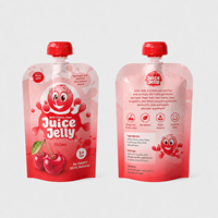 Sachets souples à bec verseur YSH en film Mylar brillant de qualité alimentaire avec buse pour jus, gelée et boissons – Emballage souple à bec verseur