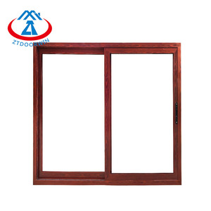 Zhtdoors Veilig En Praktisch Aluminium School Inbraakbestendig 2 Sjerp 72X48 Schuifraam Getint Glas