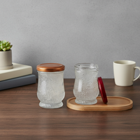 Bocaux en verre carrés de 50 ml à 200 ml en gros avec couvercle métallique, diffuseur à bâtonnets, logo personnalisé, sans BPA, écologiques, pour aliments pour bébés, gelée, gâteaux, chocolat