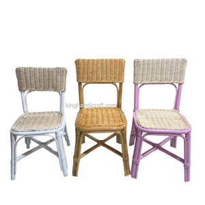 Hot Sale Handmade Kids Rattan Chair for Birthday Party Event Decor Wicker Children Chair from Vietnam - Product Image 6