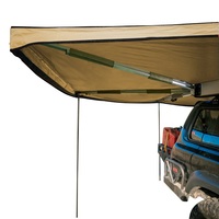 Camping-Car en aluminium, 2x2m, 4x4, auvent latéral de voiture, tente, lumière Led, robuste, autoportant, auvent à 270 degrés