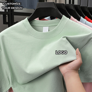 T-shirt Pesante da Uomo all'Ingrosso di Alta Qualità in 100% Cotone con Logo Stampato Personalizzato, Felpa Oversize <span class=keywords><strong>e</strong></span> T-shirt con <span class=keywords><strong>Stampa</strong></span> a Rilievo - Product Image 1
