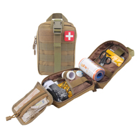 Trousse de premiers secours tactique compacte d'urgence Molle pour le traitement des traumatismes, idéale pour le camping et la chasse