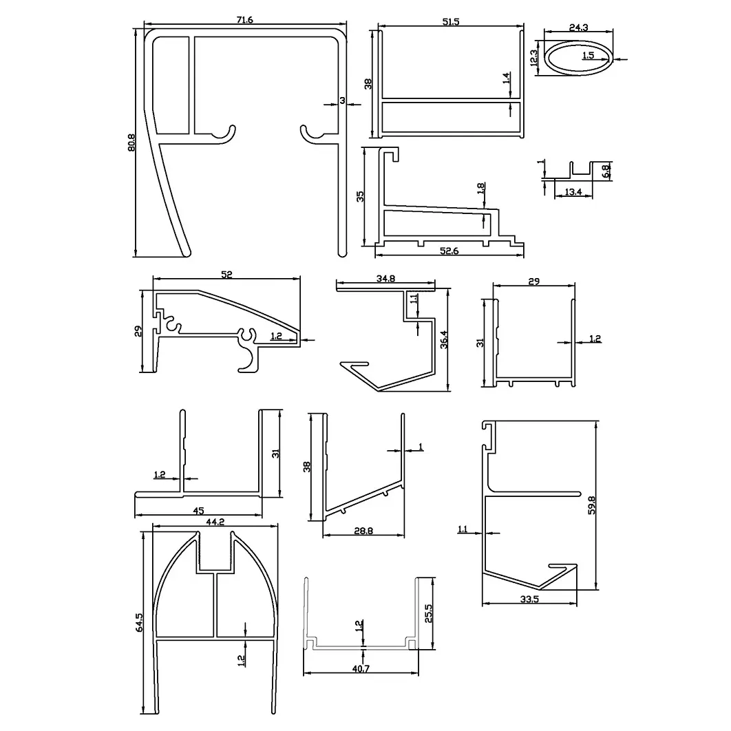 Aluminium Profil Katalog Shower Tray Alumunium Low Profile