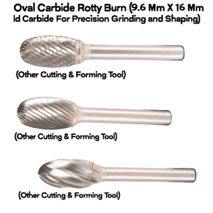 Fresa Rotativa Ovalada de Carburo Sólido de 9.6 mm x 16 mm para Pulido y Modelado de Precisión - Product Image 2