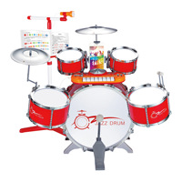 Musical Instruments Plastic Beginner Drums & Percussion 53x53x25cm for Boys and Girls-Jazz Style Gift