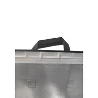 Sacs réfrigérants de livraison isolés non tissés imprimés avec logo personnalisé Grande glacière portable pour bouteille de vin de pique-nique recyclable