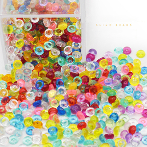 Factory Wholesale 7*4mm Mini Acrylic Plastic Beads DIY <b>Slime</b> Acrylic Small <b>Slime</b> Beads Fishbowl Beads <b>Kit</b> for DIY <b>Slime</b> <b>Kit</b> Part - Product Image 2