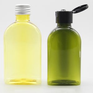 2025 vente directe d'usine de personnalisation en gros de bouteilles plates en PET de 160ml avec couvercle pour huile corporelle parfumée et glycérine - Product Image 2