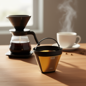 Filtro permanente para café Cilio Gold tamaño 4 para cafeteras de goteo - Product Image 3