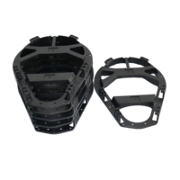 Support de Fixation pour Raquette à Neige en Fibre, Acier et PP, Noir, Modèle TJYS-12, 12 Pouces