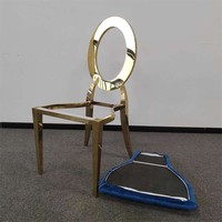 Chaises de mariage empilables bleues pour occasion mariée