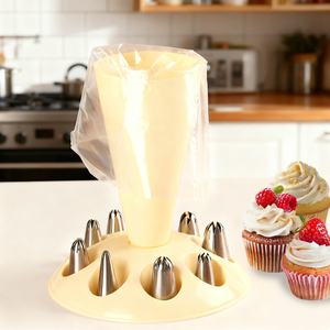 Cake Decorating Supplies Pastry Bag Stand Tip Organizer Icing Bag <strong>Holder</strong> <strong>Piping</strong> Bag <strong>Holder</strong> With 8 <strong>Holder</strong> Slots - Product Image 5