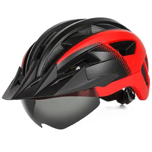 FUNWICT OEM रेसिंग बाइक हेलमेट हाफ फेस शील्ड गॉगल बाइक हेलमेट राइडिंग सेफ्टी वाइज़र एलईडी लाइट महिला पुरुष वयस्क राइडिंग हेलमेट