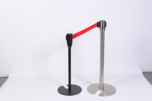 Barrière de contrôle des foules économique en acier inoxydable avec poteau et sangle rétractable pour une gestion sécurisée des files d'attente en <span class=keywords><strong>banque</strong></span> et au bureau - Product Image 6