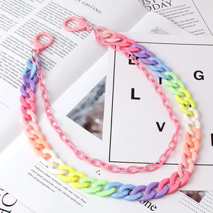 Candy Color Resin <b>Waist</b> <b>Chain</b> Double Layer Fashion Body <b>Chain</b> For Women Daily Wear High Street Style Accessory - Product Image 4