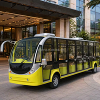 Autobús Turístico Eléctrico para 17 Pasajeros, Autobús de Transporte para Parques Temáticos, Hoteles y Fiestas, Personalizable, Volante a la Izquierda/Derecha, 35 km/h, 100 km de Autonomía