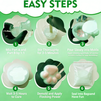 Moule en silicone, gel de silice liquide élastique, silicone liquide pour la fabrication de jouets squishy, caoutchouc souple super doux pour Taba Squishy