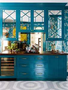 Nouvelle armoire à vin intégrée murale en bois massif de chêne de style américain, solution de rangement classique pour la cuisine - Product Image 6